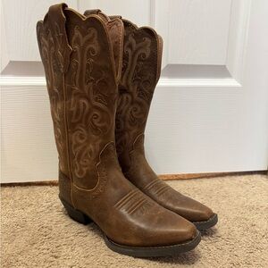 Justin Womens Brown Western Cowboy Boots size 8 1/2B